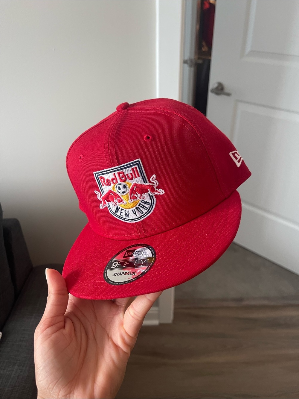 New Era Red Red Bull New York Snapback Hat